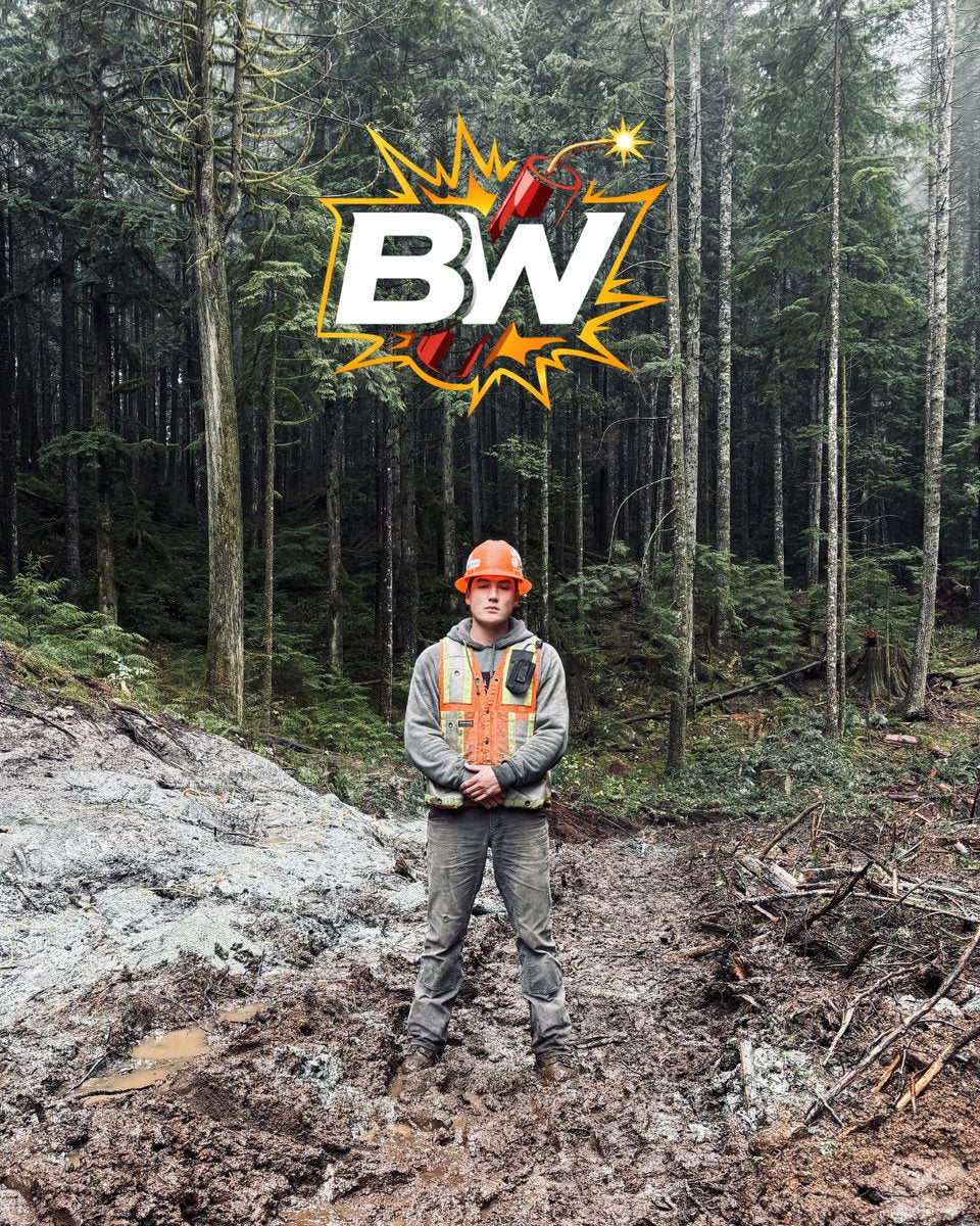 Jo Harrison, founder of Blasting World, on a jobsite
